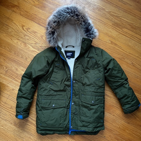 Lands End Kids Expedition Waterproof Winter Dawn Parka M